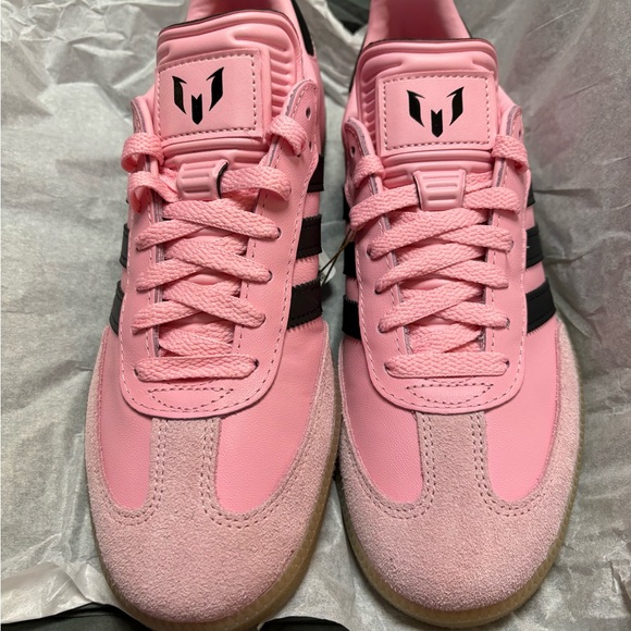 Adidas Samba Messi Pink and Black Sneakers 8m/9w - Picture 3 of 5